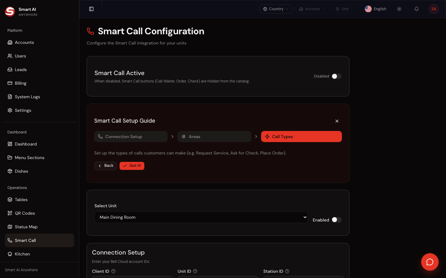 Built-in Smart Call
